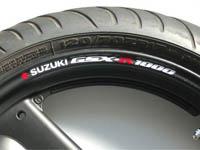 Wheel rim stickers